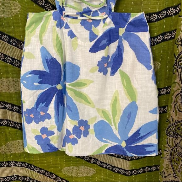 NWT Sabo Paradise Floral Print Lace-Up Scorpios Mini Dress Size 2 - Picture 5 of 16
